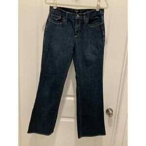 Talbots Jeans Size 8 Women's Flare Dark Wash 5 Pocket